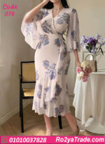 دريس صيفي طويل وردي