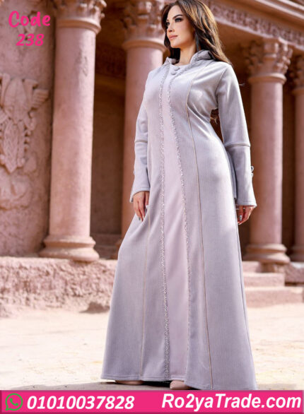 عباية بيتي حريمي شتوي بقبعة