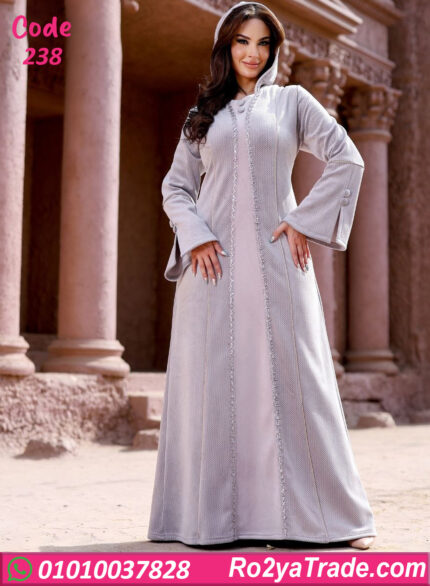 عباية بيتي حريمي شتوي بقبعة