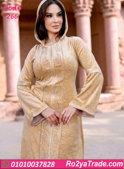 عباية بيتي شتوي حريمي بقبعة