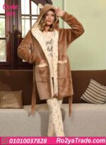 بيجامة شتوي حريمي بالروب