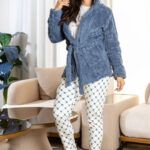 بيجامة شتوي 3 قطع حريمي