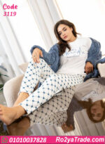 بيجامة شتوي 3 قطع حريمي