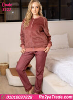 بيجامة شتوي 3 قطع حريمي