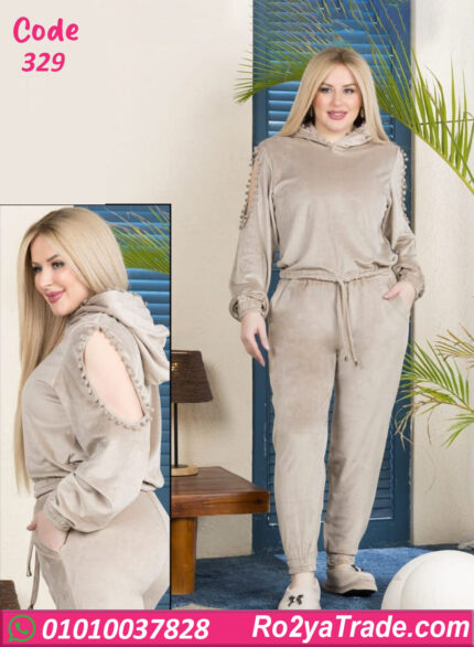 بيجامة شتوي حريمي قطعتين