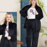 بيجامة شتوي 3 قطع حريمي