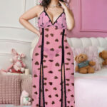 لانجري طويل قلوب بيج سايز