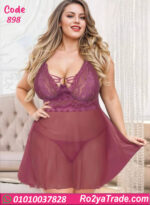 لانجري دانتيل قصير بيج سايز