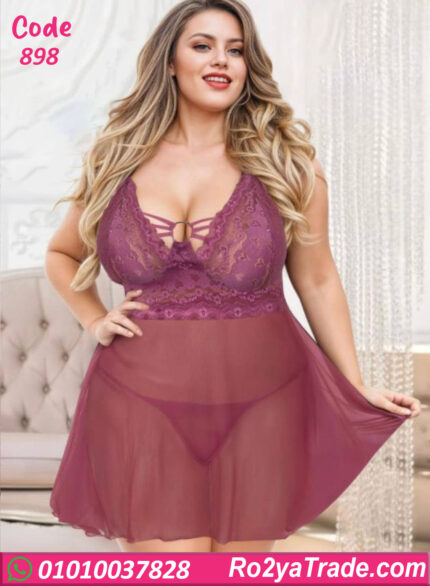 لانجري دانتيل قصير بيج سايز