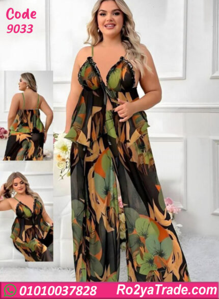 بيجامة حريمي صيفي بيج سايز