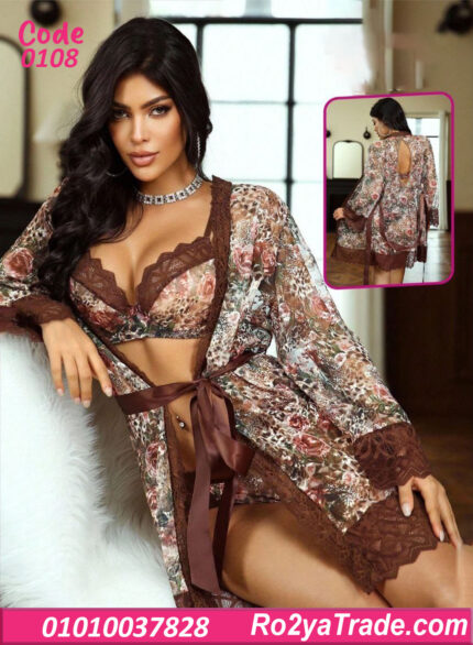 طقم داخلي بالروب حريمي