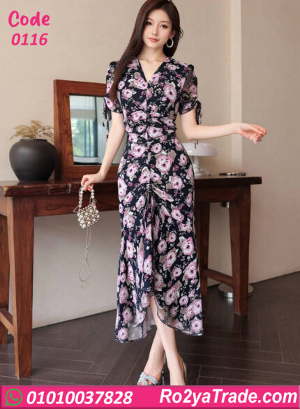 دريس صيفي طويل ورد