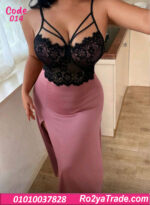 لانجري طويل بيج سايز دانتيل