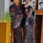 فستان صيفي طويل شيفون ورد