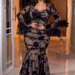 فستان سواريه طويل شيفون