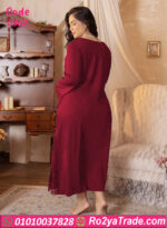 لانجيري طويل بيج سايز خمري