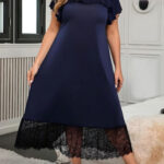 دريس صيفي طويل بيج سايز كحلي