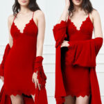 لانجري قصير دانتيل