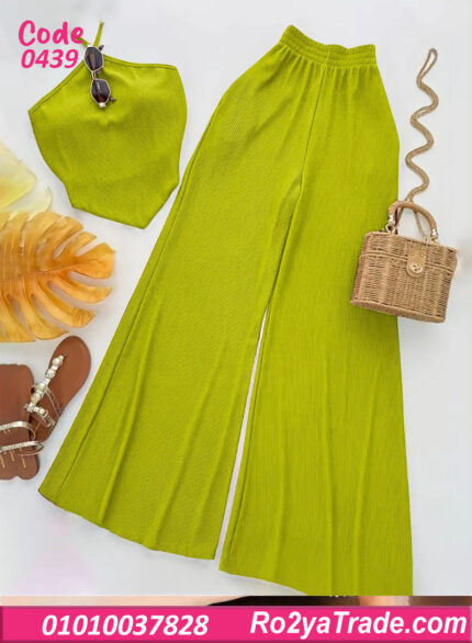 طقم حريمي صيفي أسود