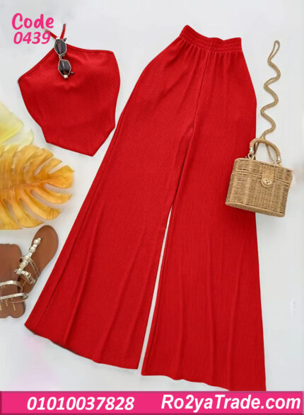 طقم حريمي صيفي أسود