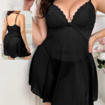 لانجري قصير بيج سايز شيفون