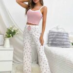 بيجامة حريمي صيفي ورد