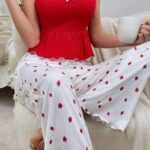 بيجامة حريمي صيفي فراولة