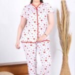 بيجامة حريمي صيفي فراولة