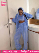 بيجامة شتوي حريمي 3 قطع