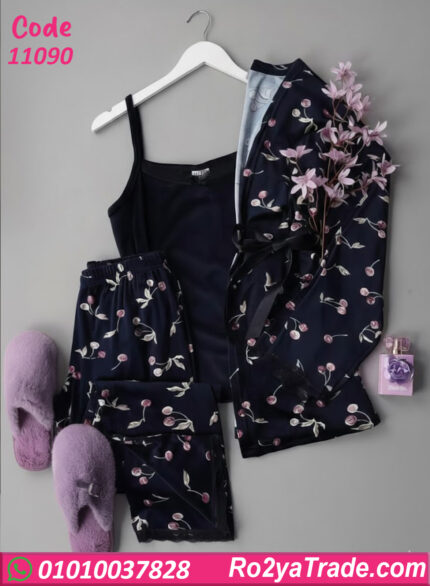 بيجامة شتوي حريمي 3 قطع