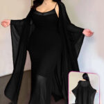 لانجري طويل بيج سايز قطعتين