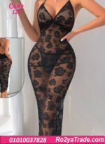 لانجري طويل دانتيل شفاف