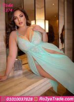 لانجري طويل بيج سايز شيفون