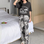 بيجامة وترنج حريمي صيفي