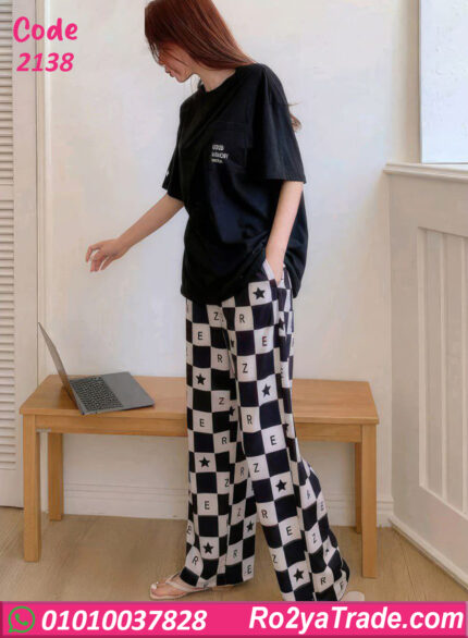 بيجامة وترنج حريمي صيفي