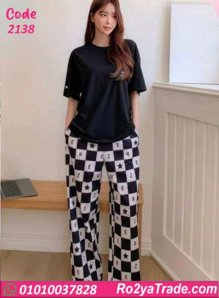 بيجامة وترنج حريمي صيفي