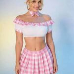 لانجري ميني جيب كاروهات بينك