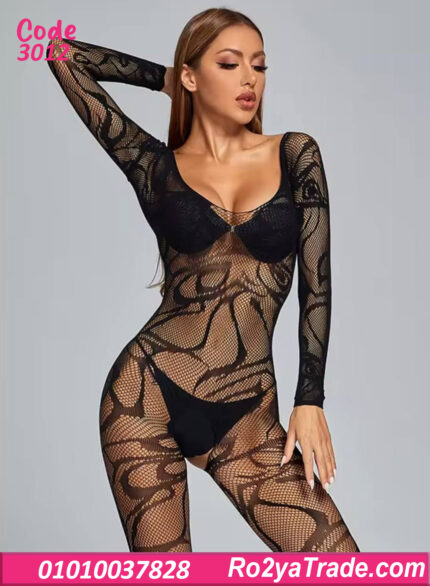 بودي شبك أسود مثير