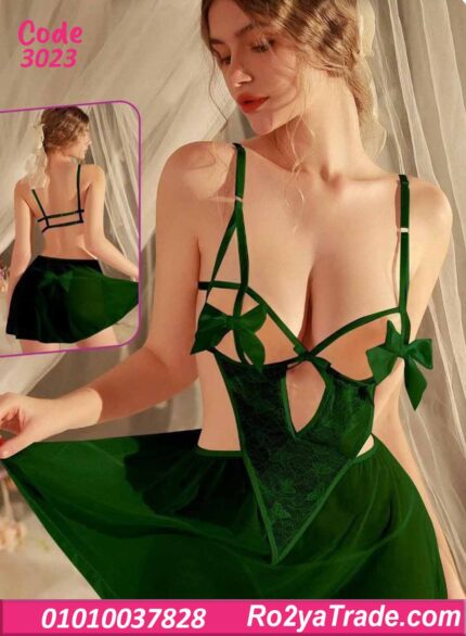 لانجري قصير بجيبة شفافة