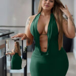 لانجري طويل مفتوح صدر