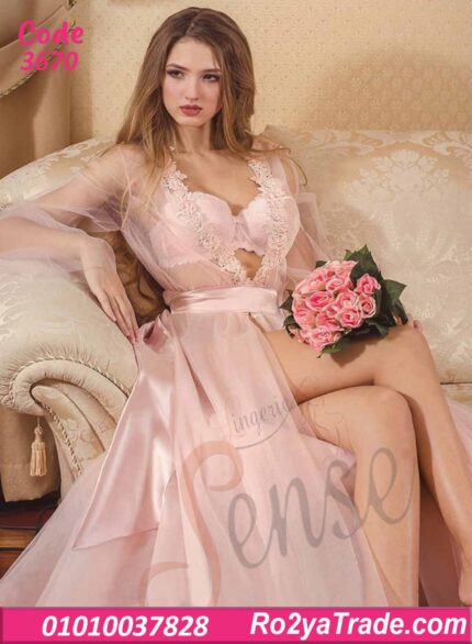 لانجري طويل شيفون