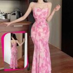 دريس صيفي طويل بينك