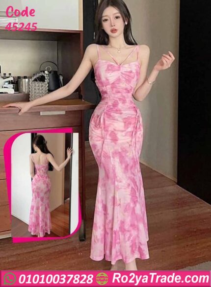 دريس صيفي طويل بينك