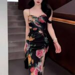 لانجري طويل ورد - كود 45255