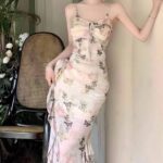 لانجري طويل ورد