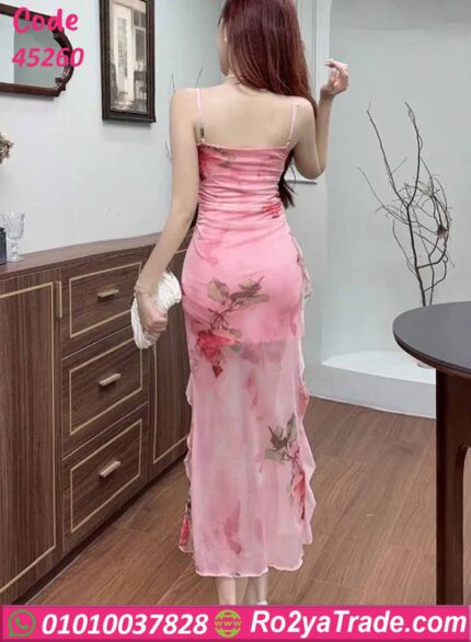 لانجري طويل ورد