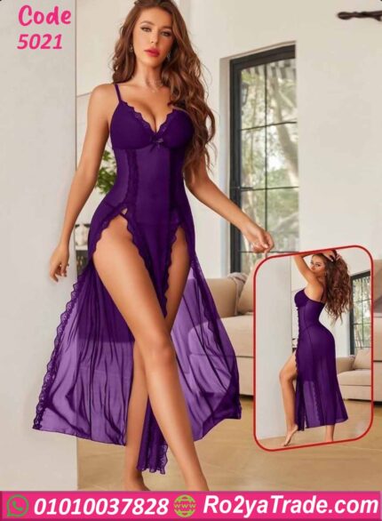 لانجري شيفون طويل