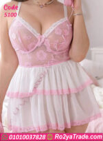 لانجري وردي قصير