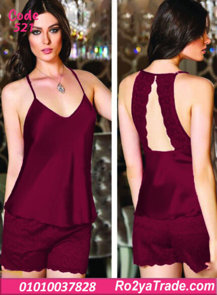 لانجري قصير ستان بدانتيل