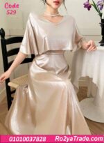 فستان سواريه طويل لامع